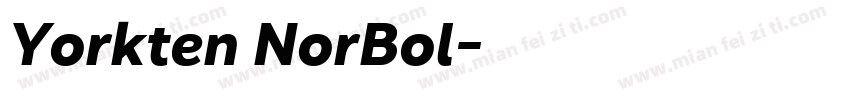 Yorkten NorBol字体转换